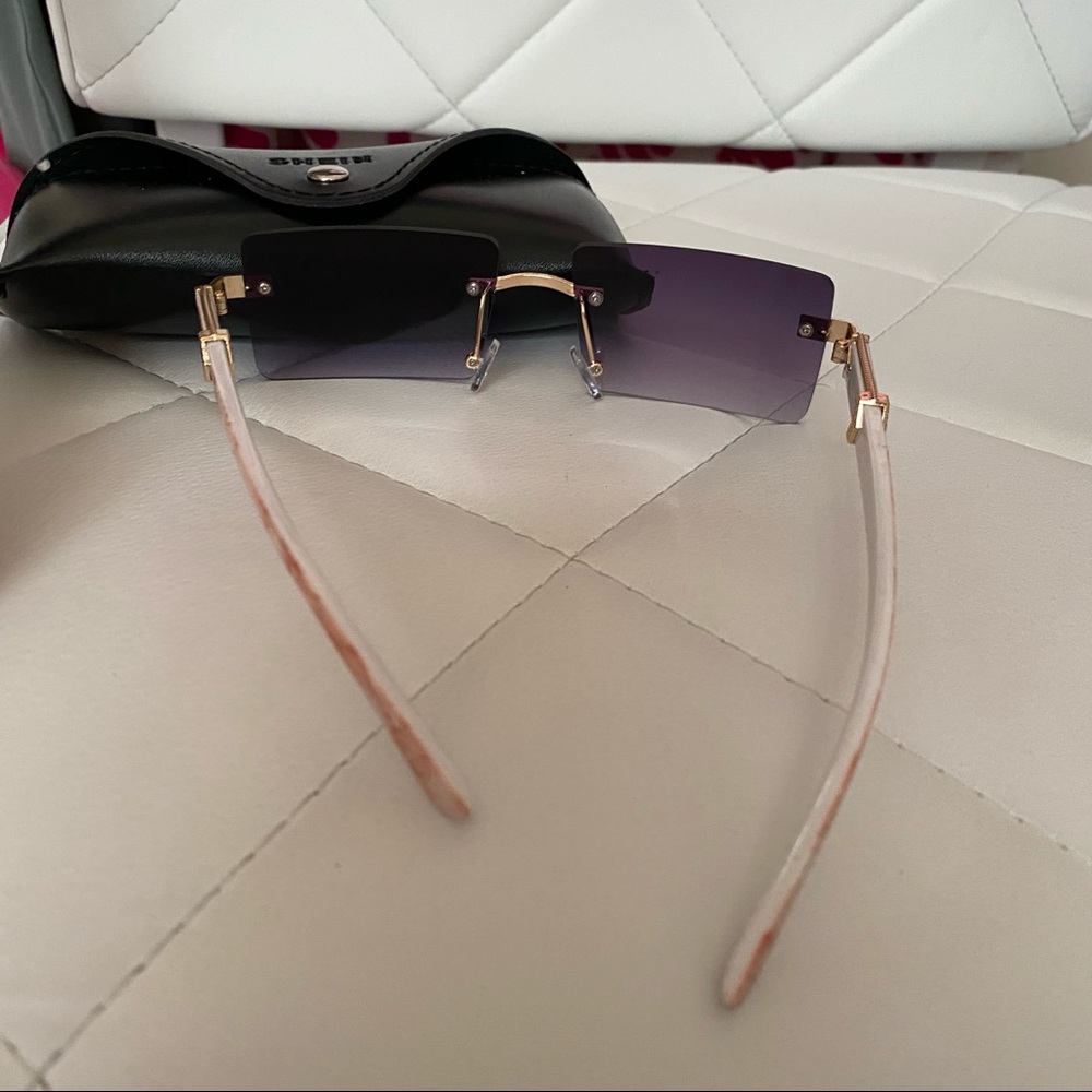 Rimless retro sunglasses shades - Picture 3 of 3